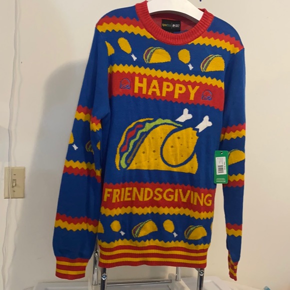 Tipsy Elves x Taco Bell Ugly Christmas Sweater L - Picture 3 of 6